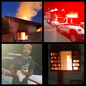 Incêndio atinge casa em Botucatu