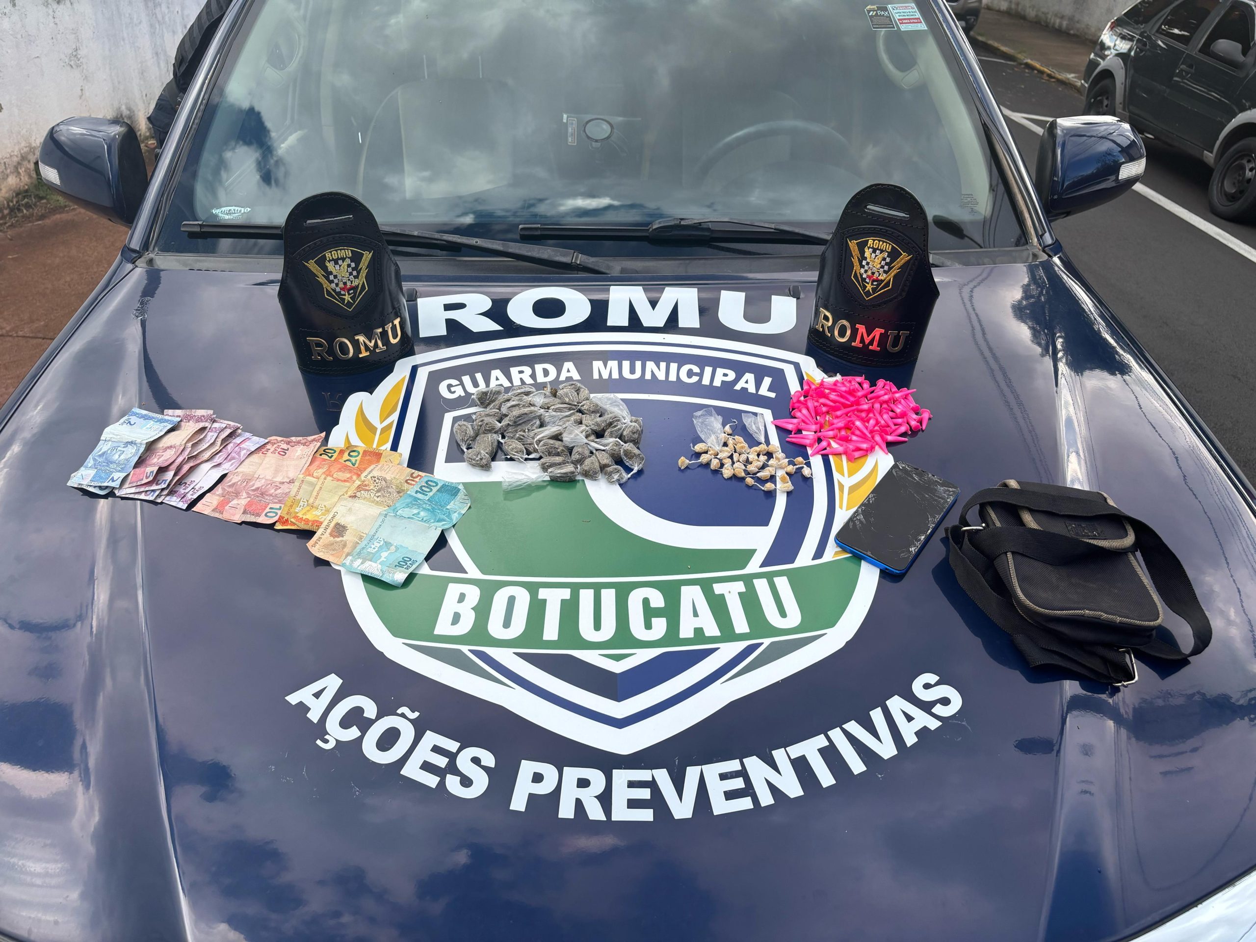 ROMU prende homem por tráfico de drogas no distrito de Rubião Júnior