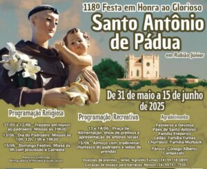 Festa de Santo Antônio movimenta Rubião Júnior com programação religiosa, gastronomia e revitalização da igreja