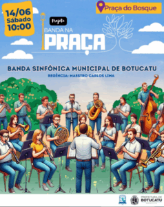 Projeto Banda na Praça terá uma nova edição neste sábado, 14