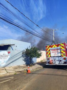 Incêndio em residência no Jardim Montemor