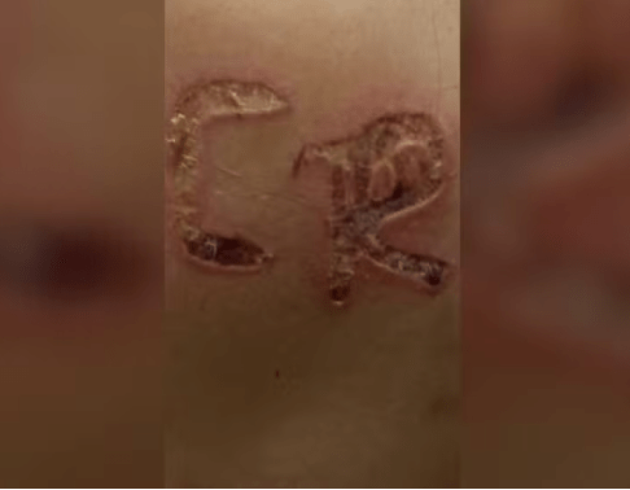 Homem é preso após marcar iniciais dele no corpo da esposa em Cosmorama (SP) (Foto: Divulgação / Polícia Civil)