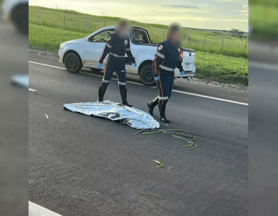 Pedestre atropelada é dada como morta, deixada na pista pelo Samu e reanimada por socorristas em Bauru (SP) (Foto: Conecta Bauru/Reprodução)