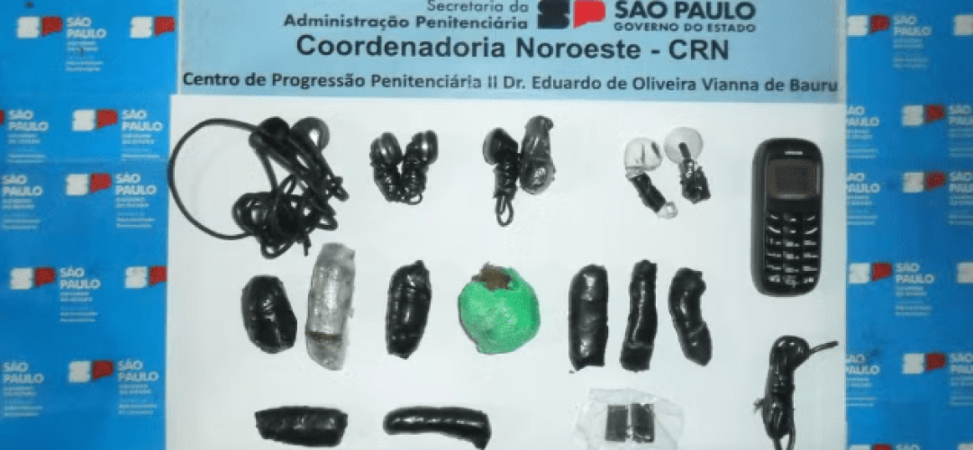 Drogas, celulares e eletrônicos são apreendidos com detentos da região de Bauru após saída temporária — Foto: Reprodução/SAP