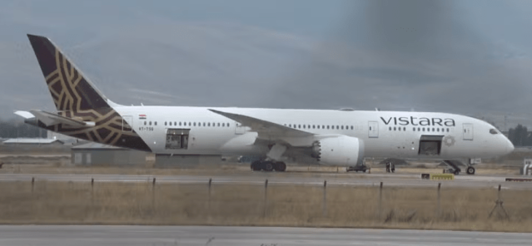 Avião fez pouso de emergência na Turquia após ameaça de bomba, em 6 de setembro de 2024 — Foto: Anadolu Agency