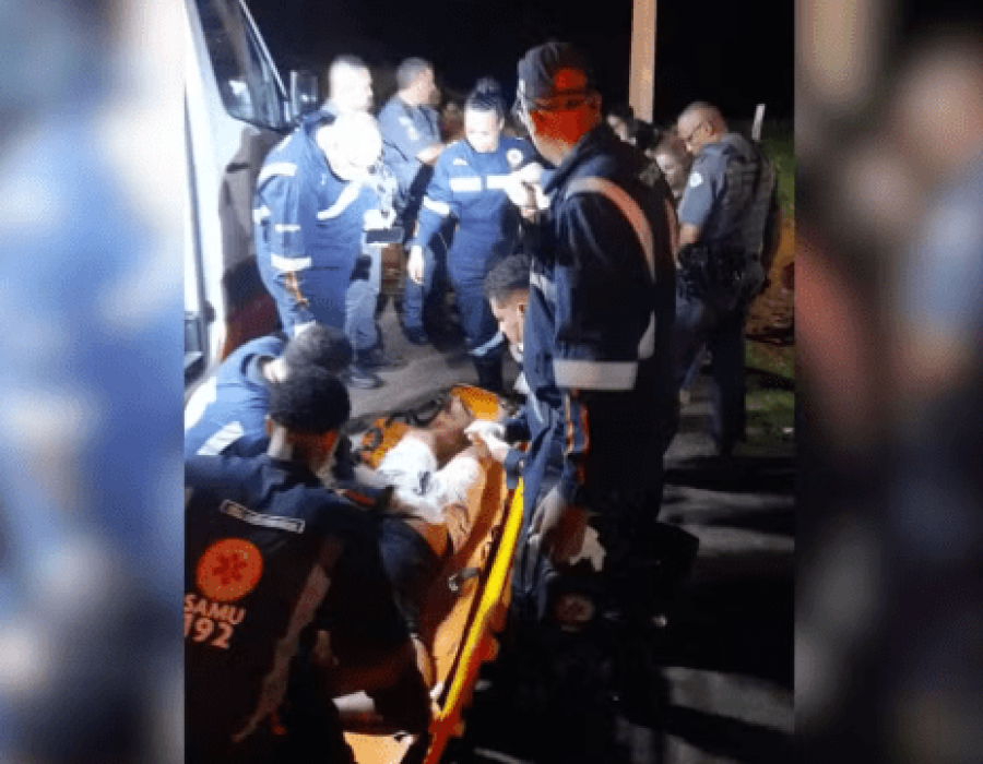 Jovem sobrevive após cair de penhasco de 40 metros em Marília; altura equivale a prédio de 14 andares — Foto: Corpo de Bombeiros/reprodução