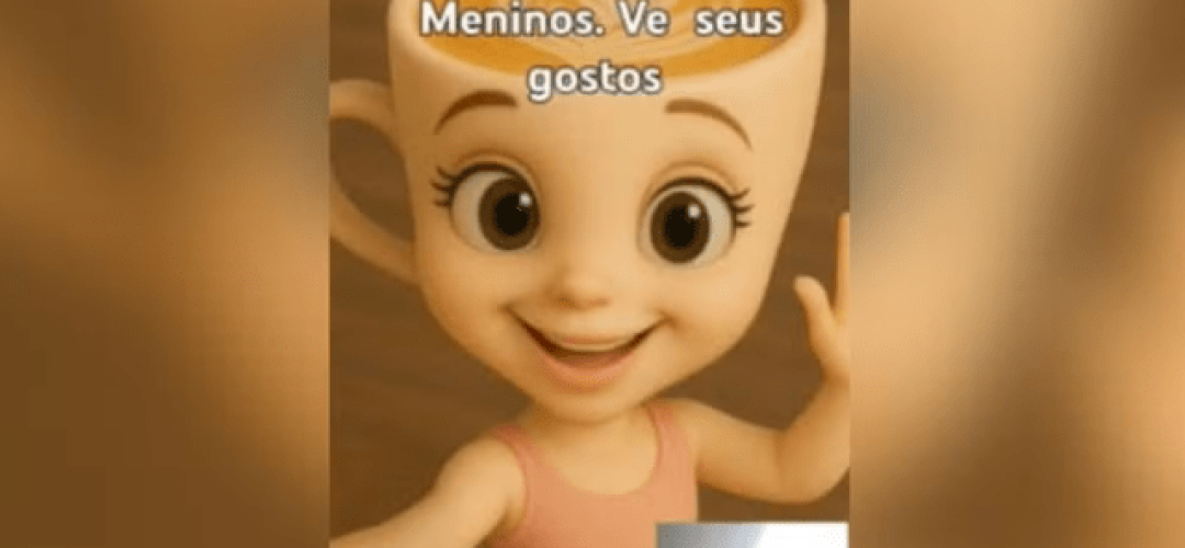 Print de celular mostra o vídeo principal da personagem e no canto inferior direito, a janela onde a vítima apareceu — Foto: Reprodução