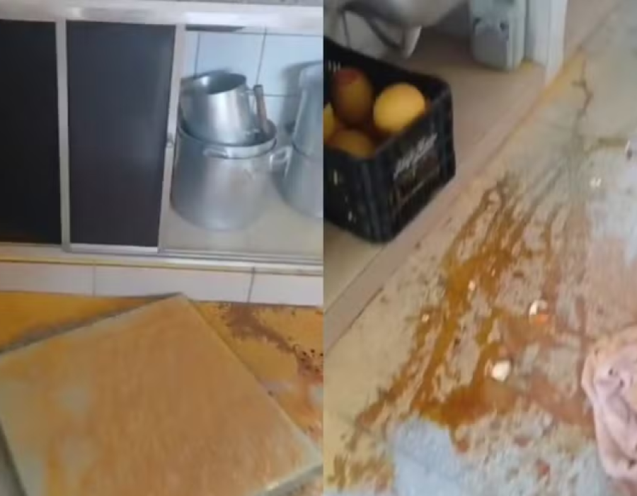 ladrõs invadem escola Furto em Emeii de Bauru foi registrado durante a madrugada desta segunda-feira (8) (Foto: Redes Sociais/Reprodução)